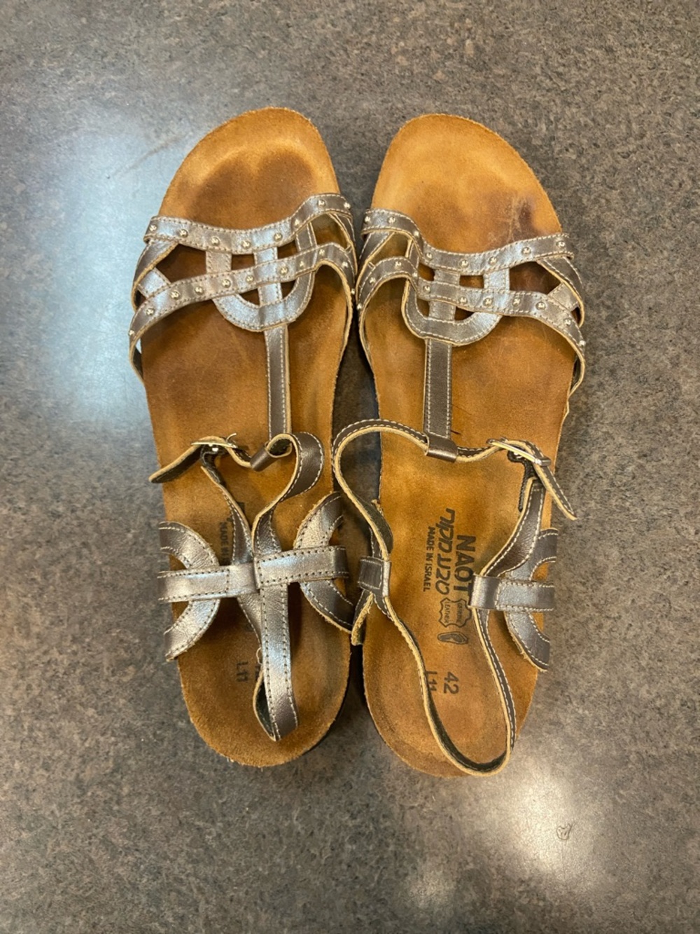 Naot Metallic Bronze Strappy Women's Sandals